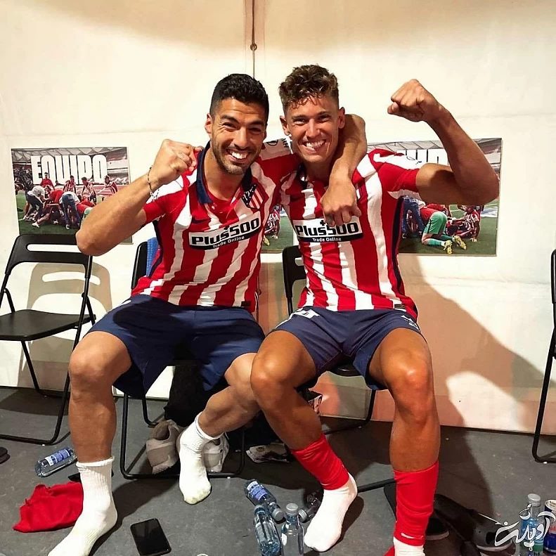 فوتبالی - عکس؛ جشن قهرمانی اتلتیکو مادرید و پرتاب سیمئونه به آسمان